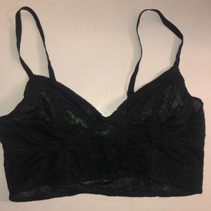Black lace bralette